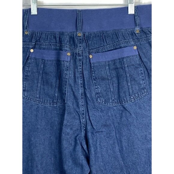 Woman Within NWOT Double Button Front Comfort Waistband Cargo Jean Sz 30 Petite - Picture 7 of 16